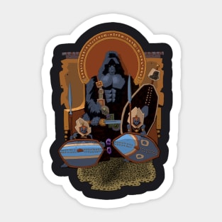 Gorilla King Sticker